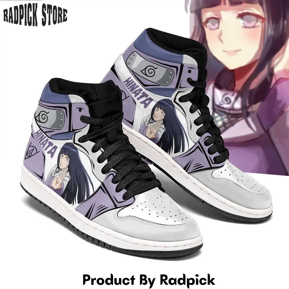 Hinata hyuga air jordan high top sneakers anime  rp0247538